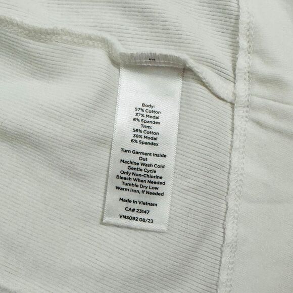 T by Talbots White Zip Up Sweater Women’s Size XL Long Sleeve Casual Jacket - Picture 12 of 12